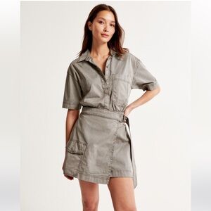 Abercrombie Utility Wrap Mini Dress (XL Tall)